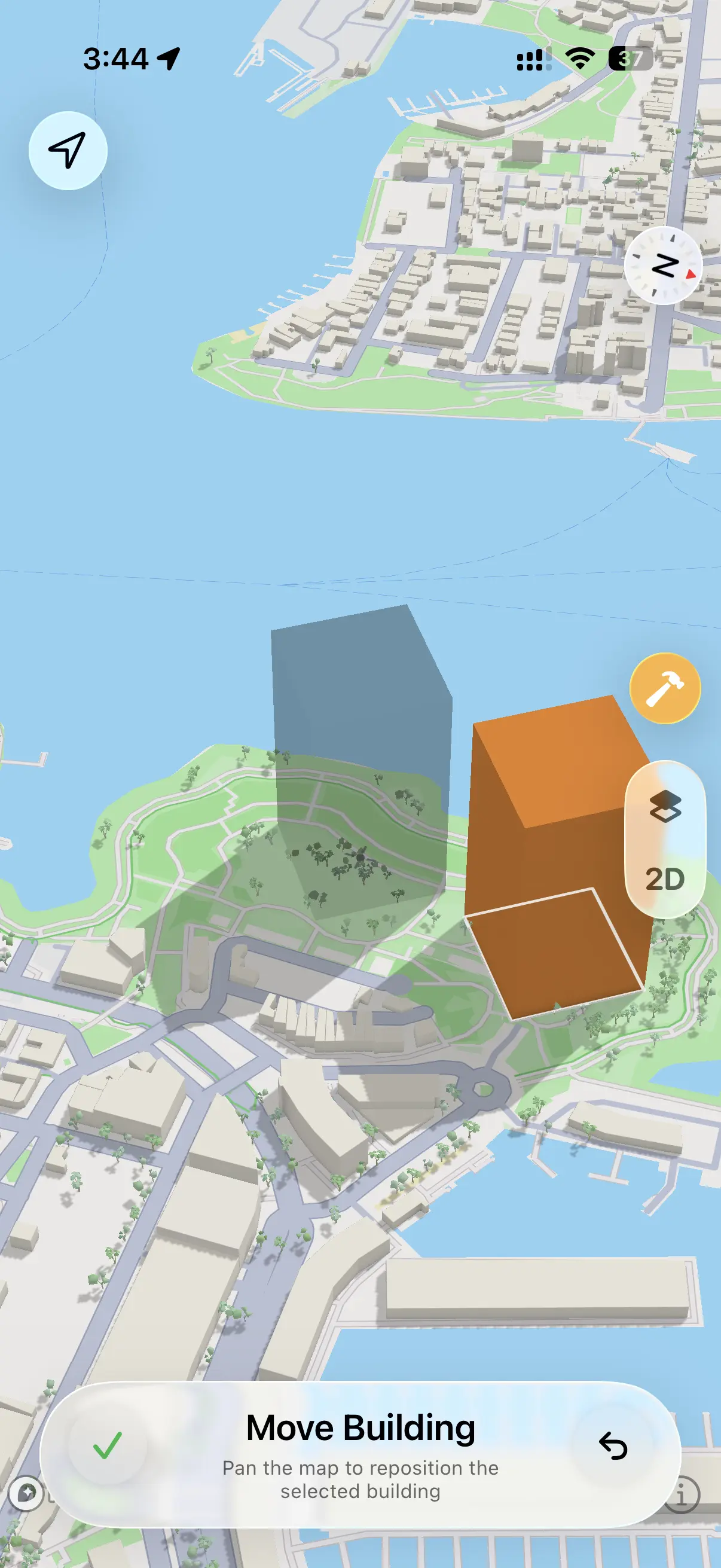 Move Building mode in SunCast