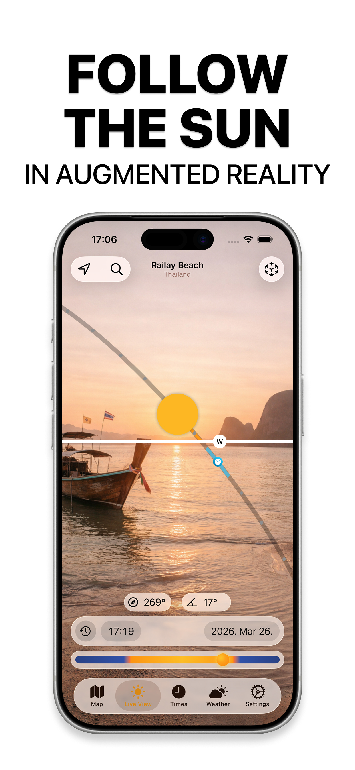 AR View — SunCast iPhone screenshot
